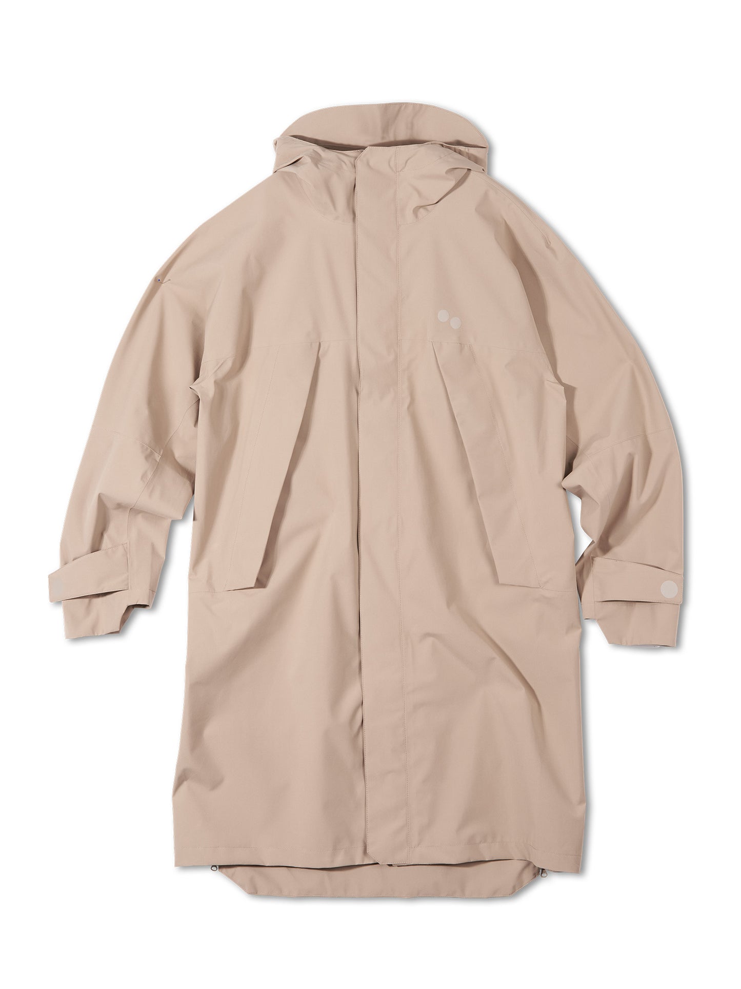pinqponq-Aestech-rain-Parka-Caramel-Khaki-unisex-front
