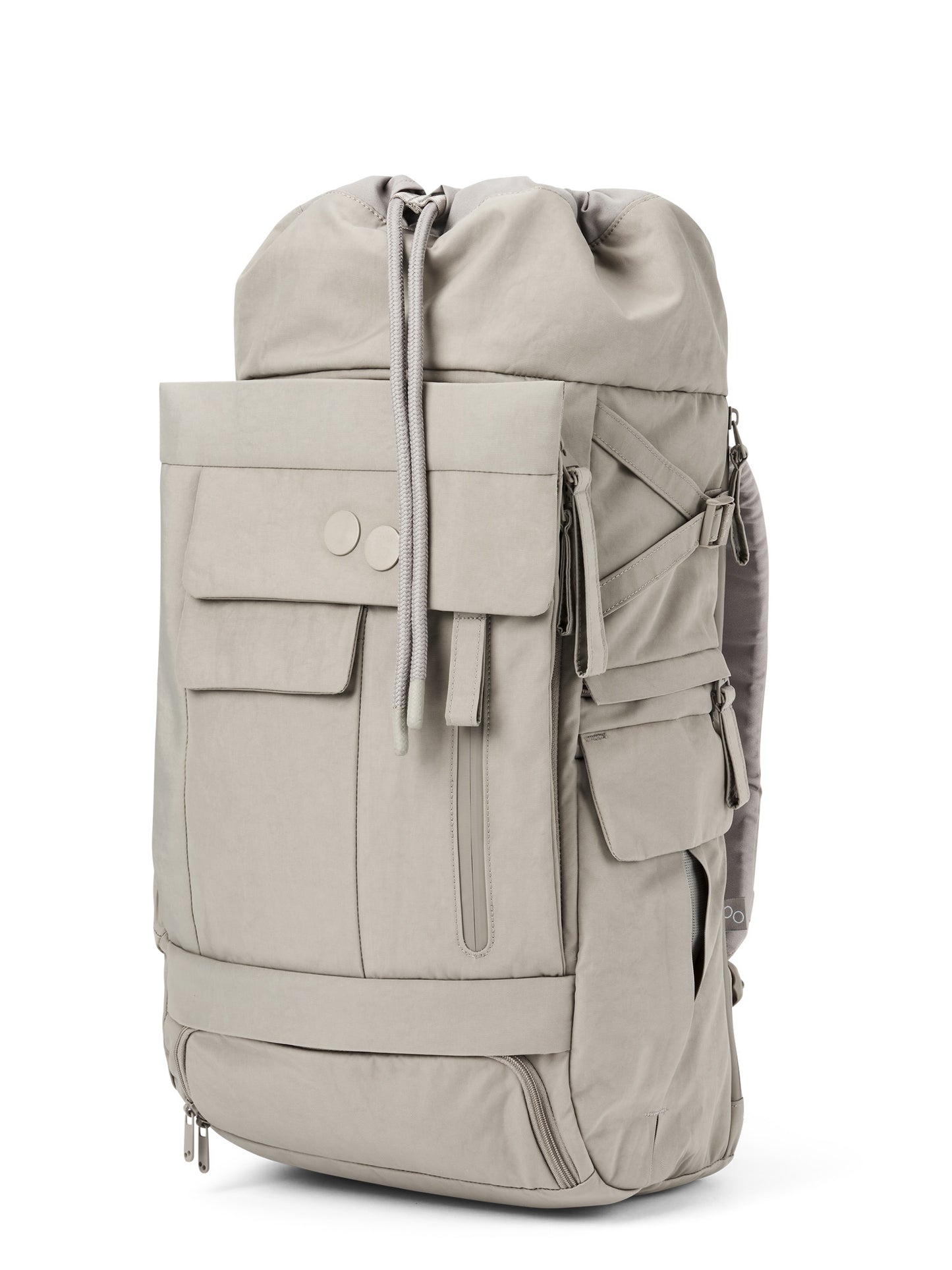 pinqponq-backpack-Blok-Large-Crinkle-Taupe-front