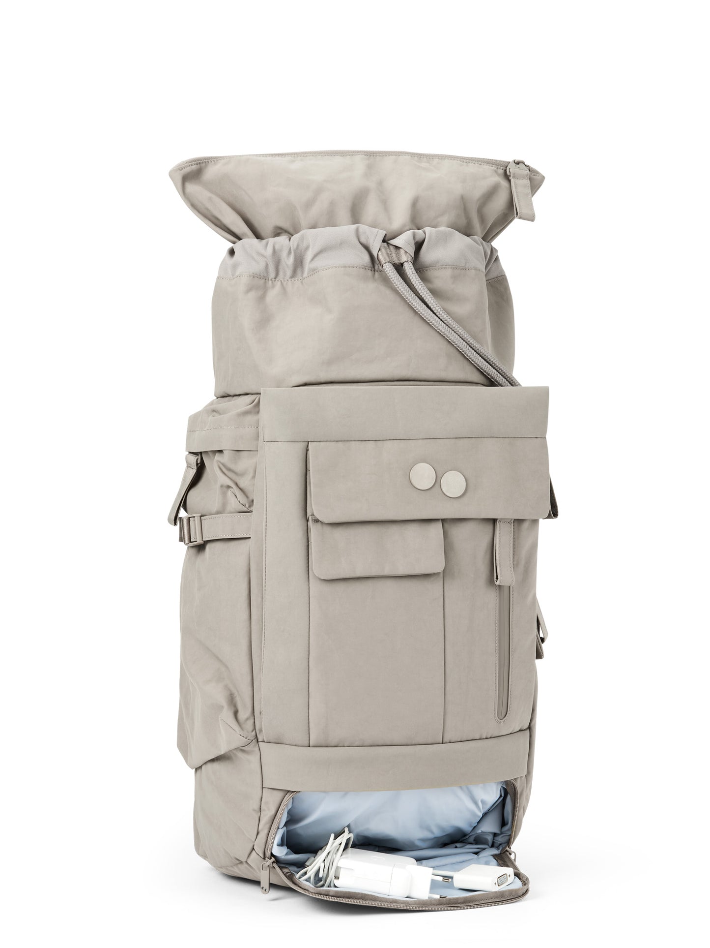 pinqponq-backpack-Blok-Medium-Crinkle-Taupe-open