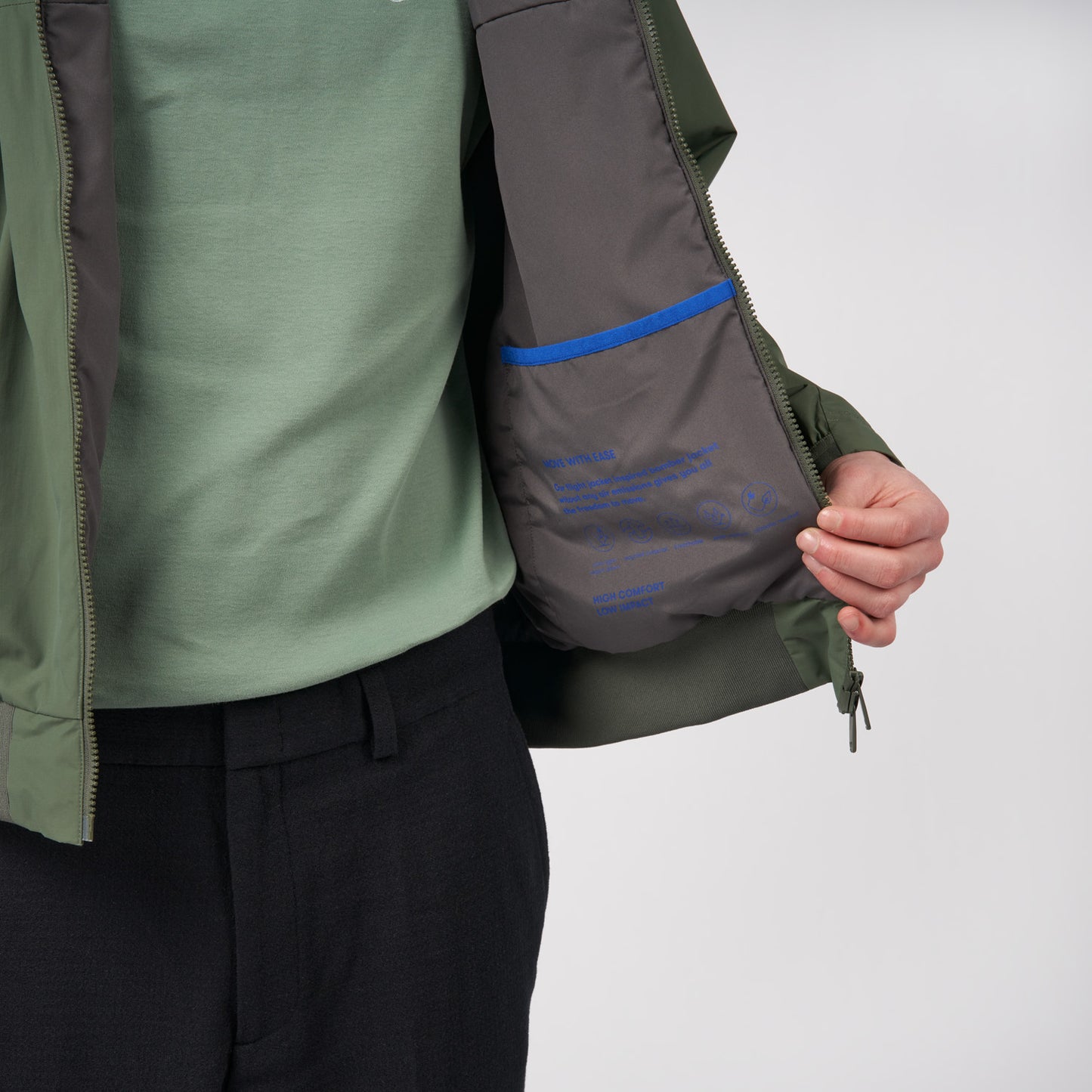 pinqponq-Bomber-Jacket-Unisex-Forester-Olive-detail