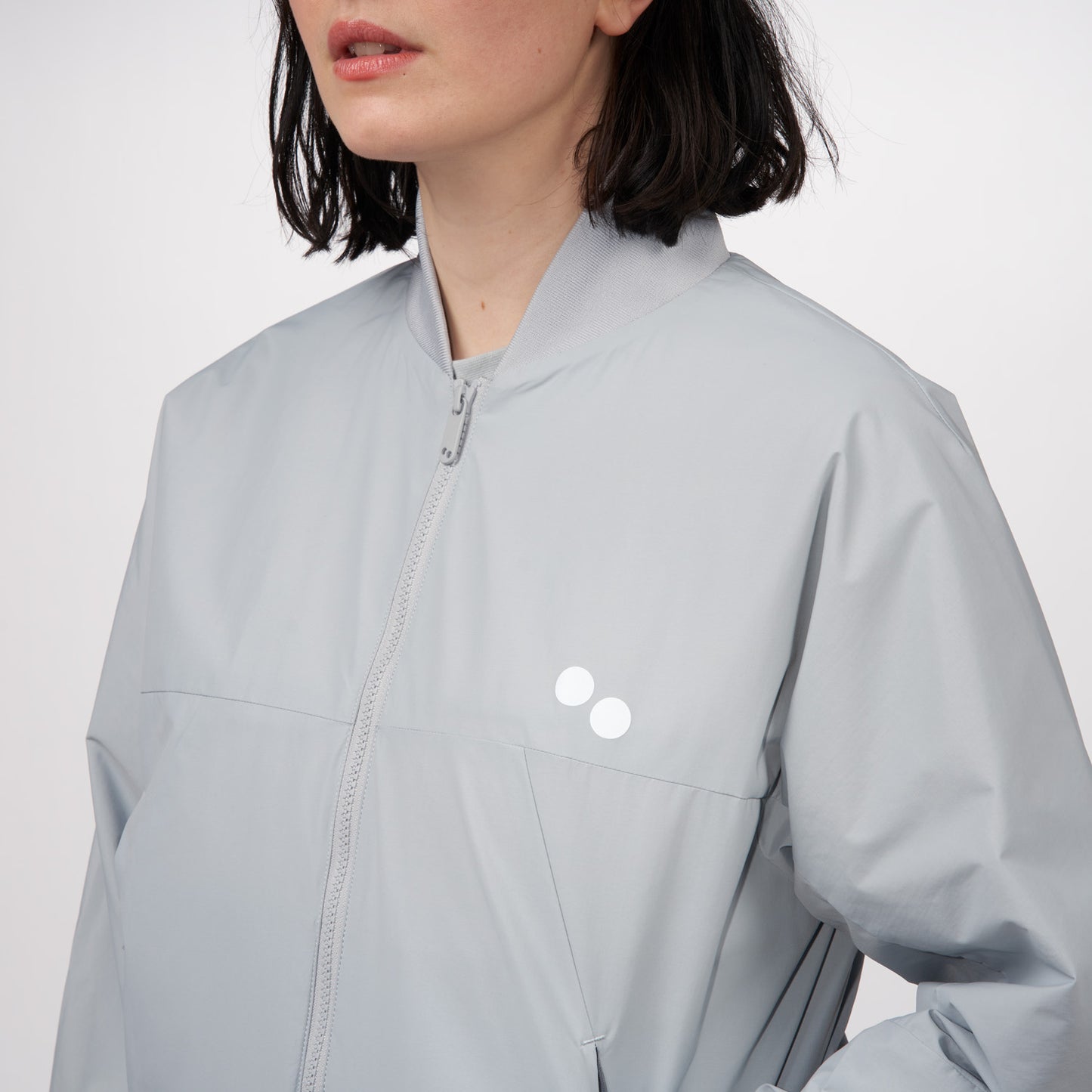 pinqponq-Bomber-Jacket-Unisex-Iced-Grey-model-front