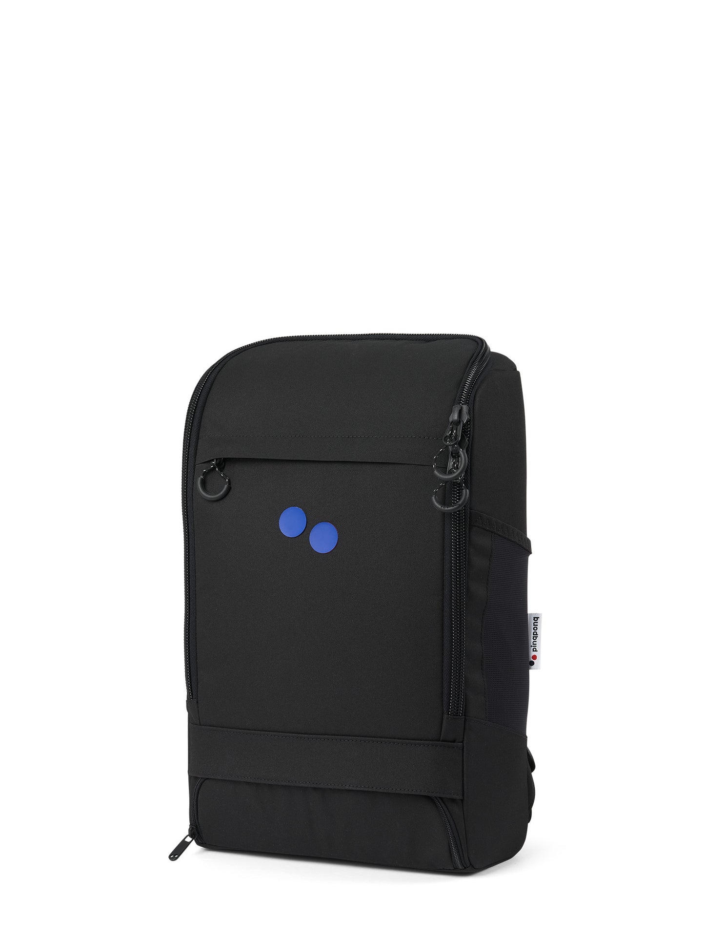 pinqponq-Cubik-Medium-Black-Poppy-Blue-Dots-front