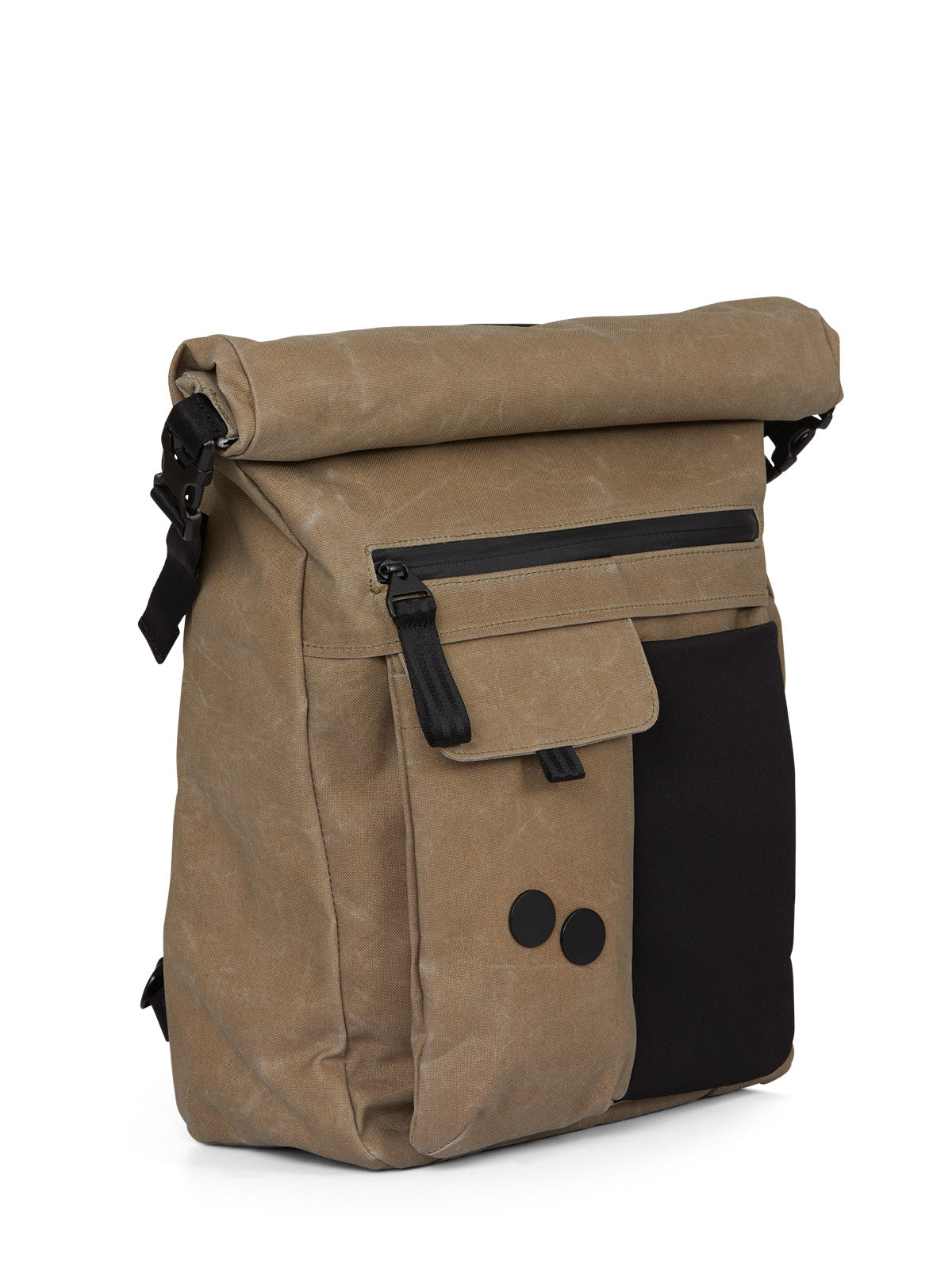 pinqponq-backpack-Carrik-Coated-Khaki-front