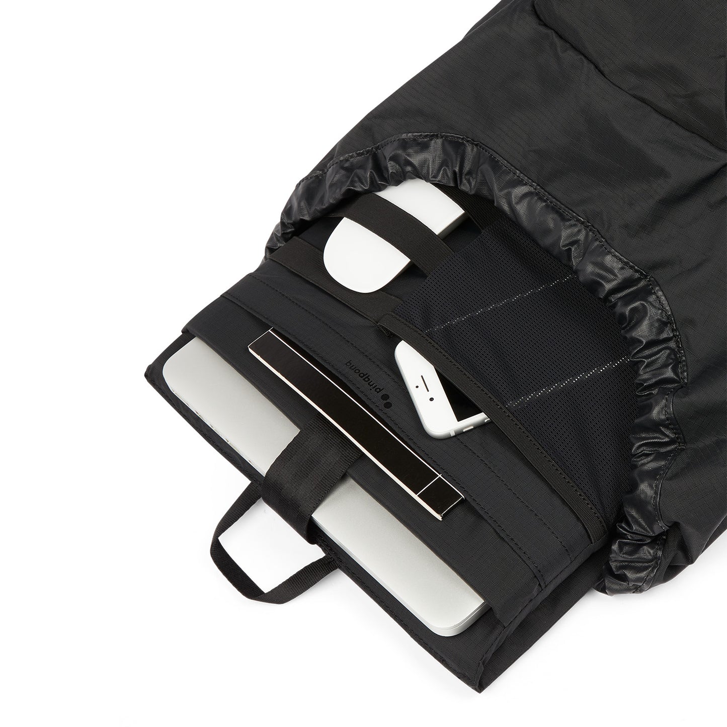 pinqponq-backpack-Dukek-Pure-Black-open