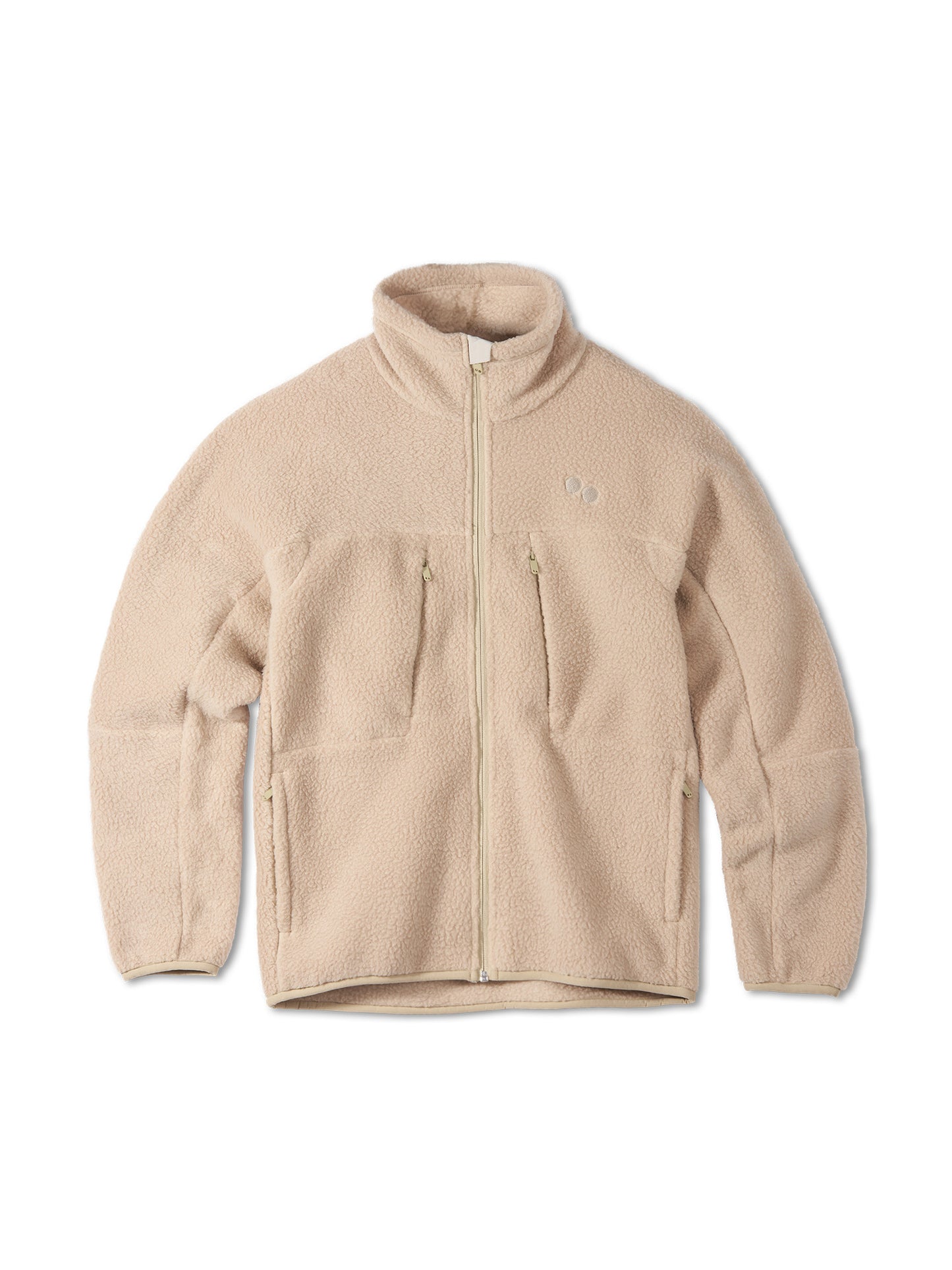 pinqponq-Fleece-Jacket-Unisex-Caramel-Khaki-front