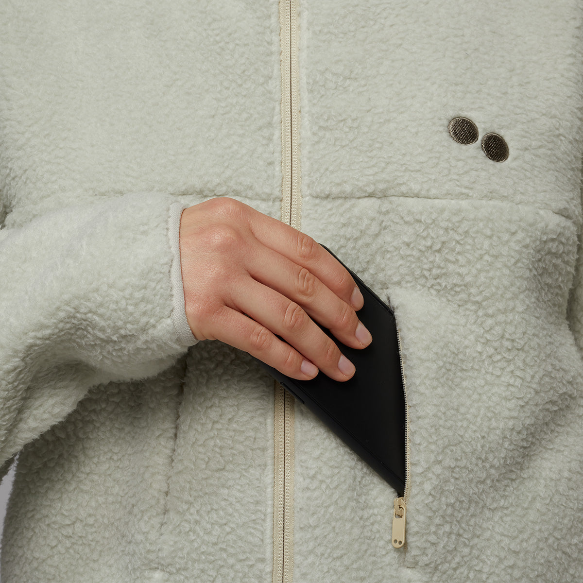 pinqponq-Fleece-Jacket-Unisex-Sand-Beige-detail