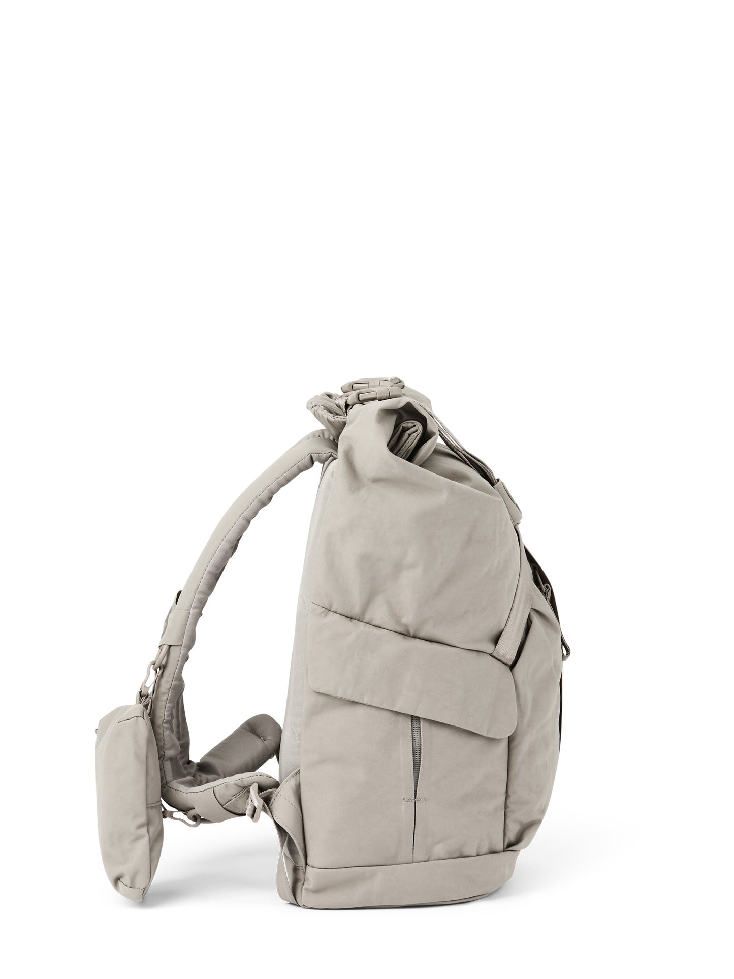 pinqponq-backpack-Kross-Crinkle-Taupe-side