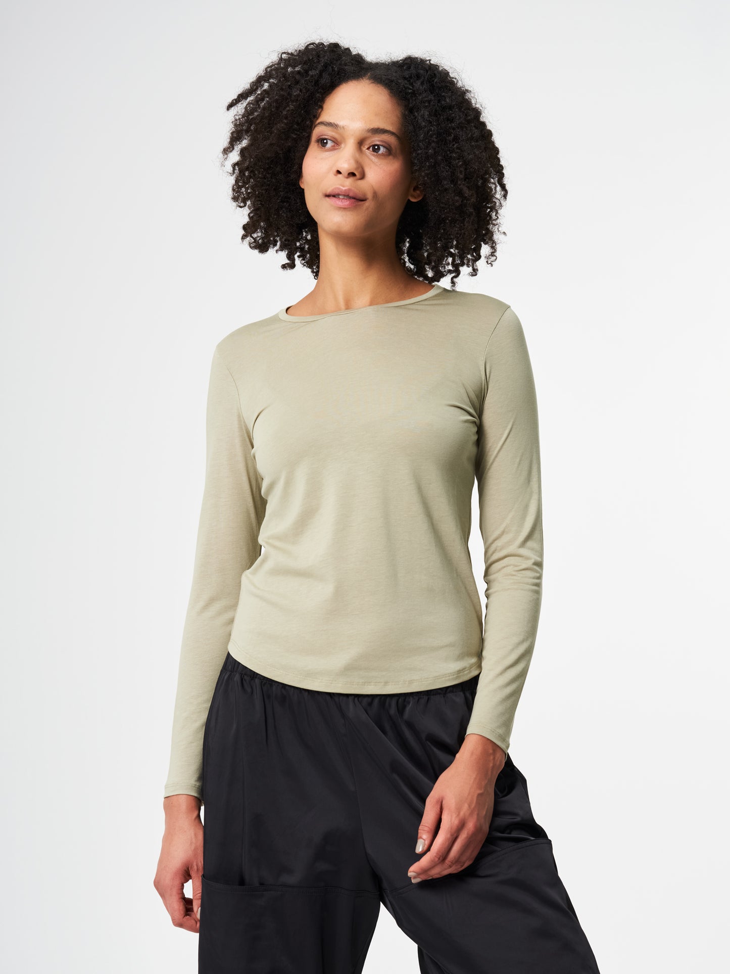 Longsleeve TENCEL™ - Wooden Olive (Female)