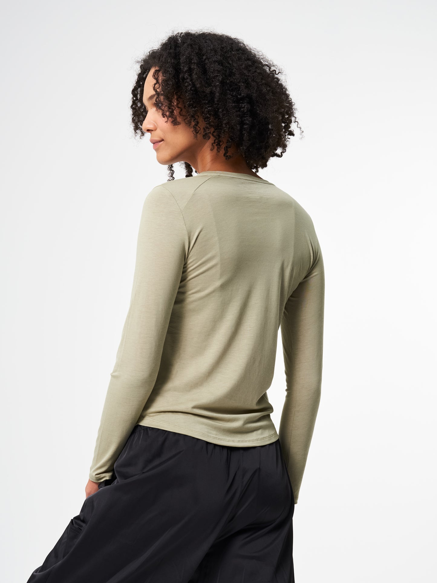 Longsleeve TENCEL™ - Wooden Olive (Female)