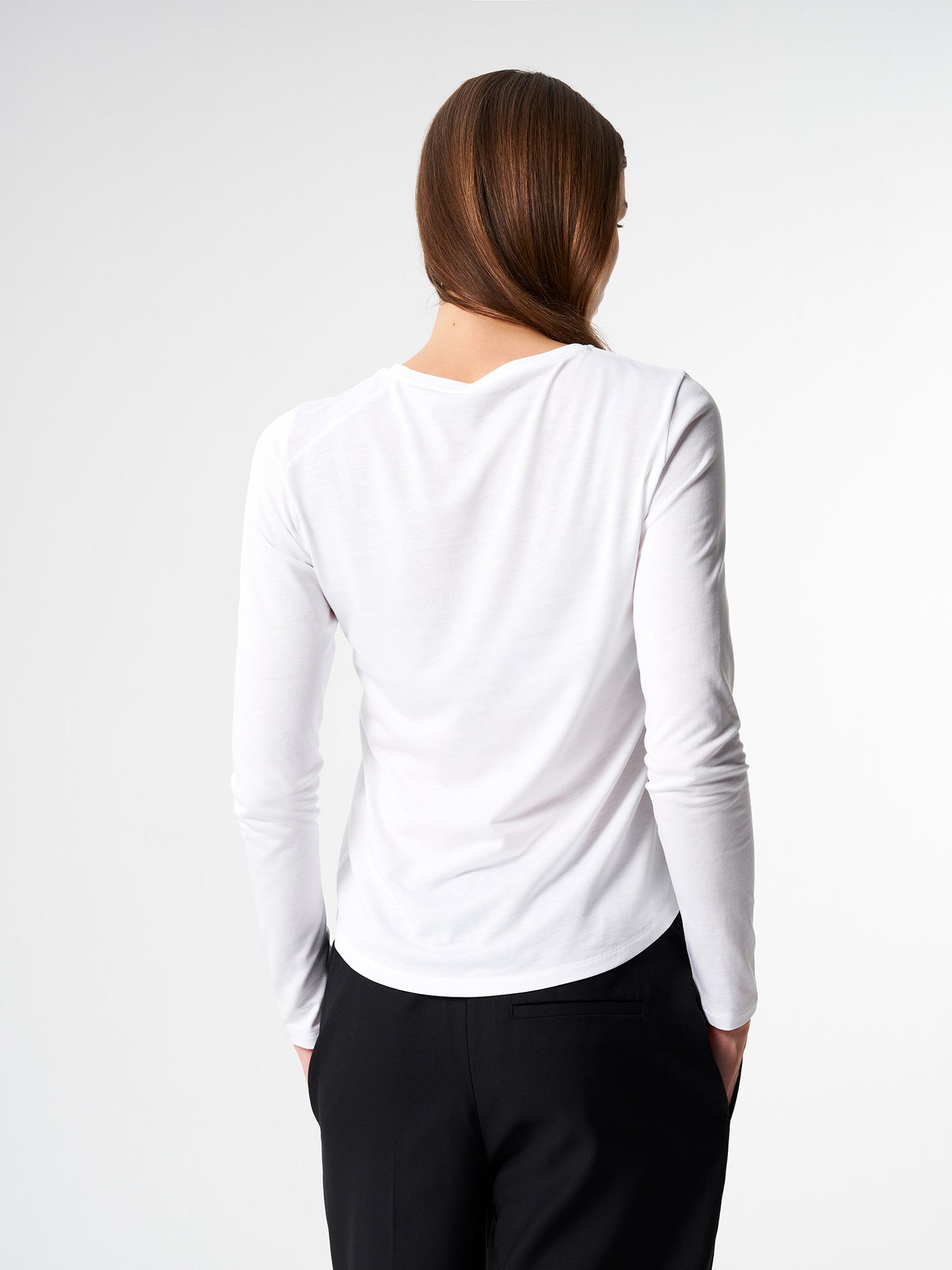 Longsleeve TENCEL™ - Wooden White (Female)