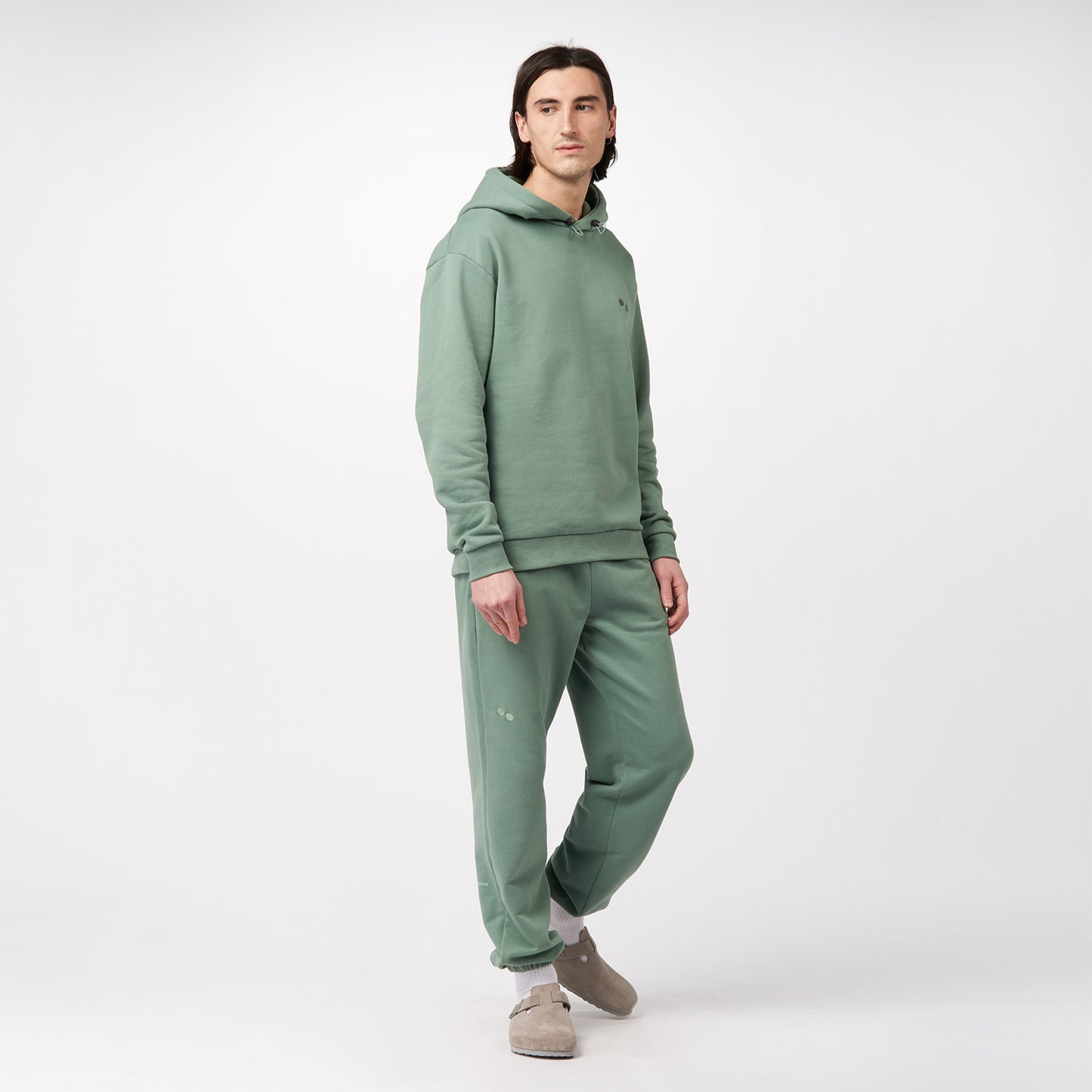 pinqponq-Sweat-Pant-Monstera-Green-model-front