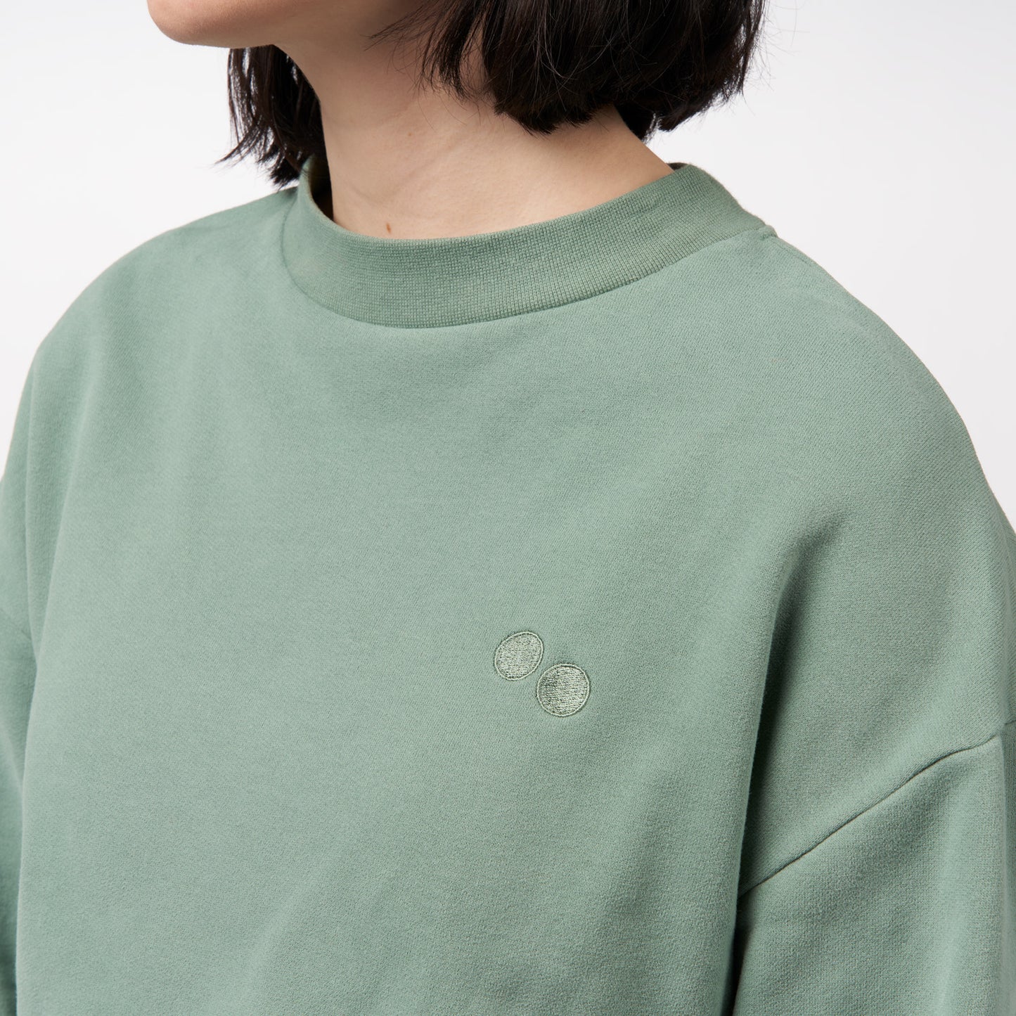 pinqponq-Sweatshirt-Monstera-Green-front